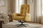 Gele fauteuils, Huis en Inrichting, Fauteuils, Ophalen of Verzenden, Nieuw, Leer