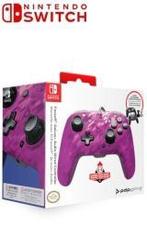 PDP Nintendo Switch Pro Controller Wired Purple Camo Boxed, Ophalen of Verzenden, Zo goed als nieuw