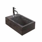 Fonteinset Natuursteen Nera 40x23x11 cm (kraangat links), Ophalen of Verzenden, Nieuw