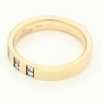 Ring - 14 karaat Geel goud - 0.12ct. tw. Diamant, Sieraden, Tassen en Uiterlijk, Ringen, Nieuw