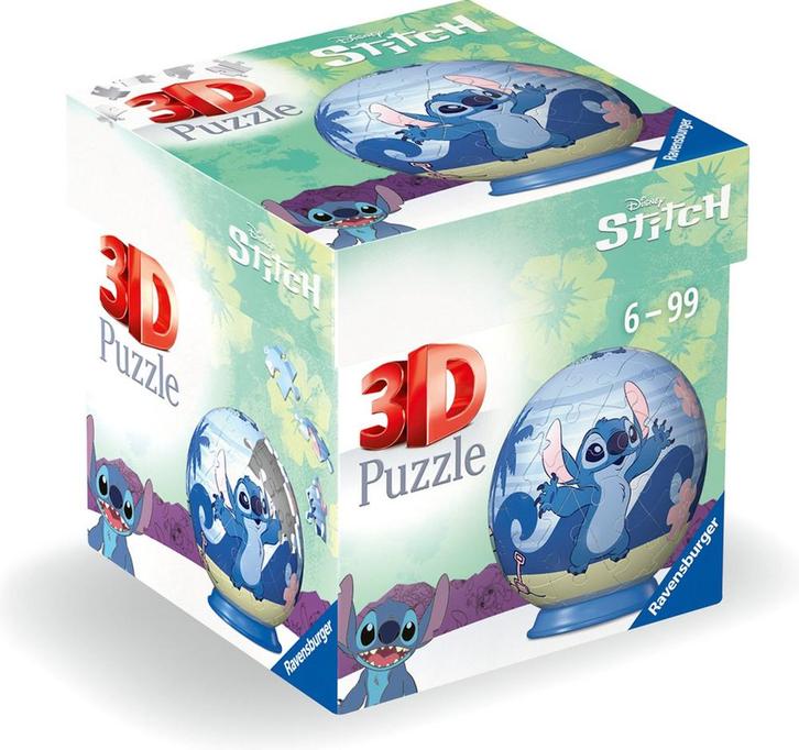 Disney Stitch Cuddles 3D Puzzelbal (55 stukjes) |, Hobby en Vrije tijd, Denksport en Puzzels, Nieuw, Verzenden