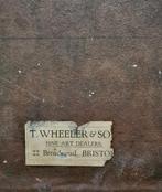 T.WHEELER § SO BRISTOL retailer - Wandspiegel - .813 zilver, Antiek en Kunst