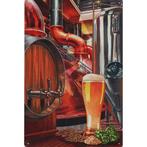 Wandbord -  Bier Brouwerij, Huis en Inrichting, Woonaccessoires | Wanddecoraties, Nieuw, Ophalen of Verzenden