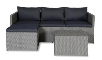 Chaise Longue Loungeset Cartagena Grijs Wicker The Outsider beschikbaar voor biedingen