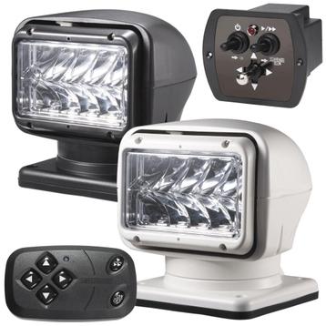 M220 LED zoeklamp ZWART of WIT met dubbele afstandsbediening beschikbaar voor biedingen