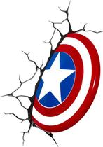 3DLightFX Captain America Schild - Wandlamp - Marvel, Kinderen en Baby's, Verzenden, Nieuw