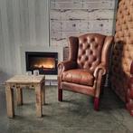 Chesterfield Gloucester Fauteuil - Vintage Bruin, Huis en Inrichting, Fauteuils, Ophalen of Verzenden, Nieuw, Leer, Chesterfield
