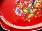 Dienblad - Franse brocante met de hand geschilderd - IJzer -