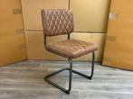 Veiling - Stoel Neta (set van 6) Stof - Cognac - Bruin, Huis en Inrichting, Stoelen, Nieuw