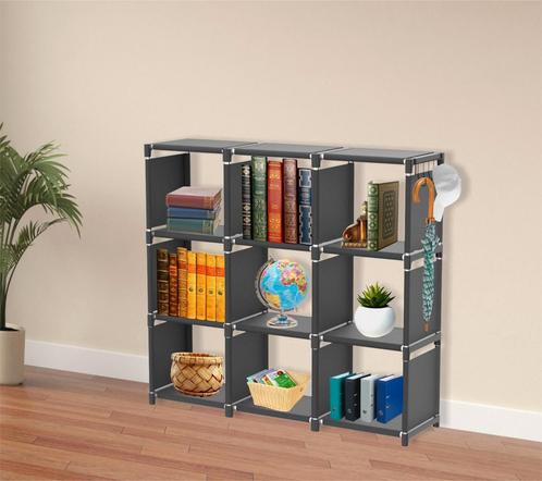 Opbergkast | Boekenkast | Organizer | 110x30x110 | Zwart, Huis en Inrichting, Kasten | Overige, Nieuw, Verzenden