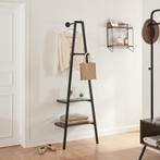 [en.casa] Kledingrek Bjørnafjorden 174x56x40 cm zwart en wal, Verzenden, Nieuw