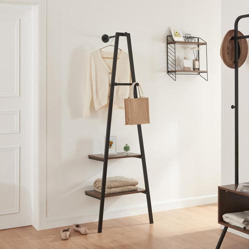 [en.casa] Kledingrek Bjørnafjorden 174x56x40 cm zwart en wal, Huis en Inrichting, Kasten | Kledingkasten, Verzenden