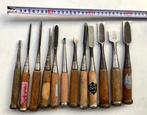 12 used Japanese chisels - Werkgereedschap (12)