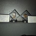 Meteorieten collectie met 2 meteorieten in mooie displays -