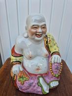 Grote Chinese Boeddha van porselein – Famille Rose – 32 cm –