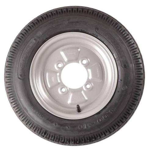Compleet wiel - 4.50-10 band + velg - franse steek: 4x115 -, Auto-onderdelen, Banden en Velgen, Ophalen of Verzenden