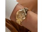 Guess Dames Horloge GW0687L2 Staal met Gouden Plating Quartz, Verzenden, Nieuw