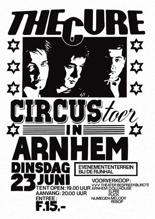 Posters - Poster Cure, The - Arnhem, Verzamelen, Muziek, Artiesten en Beroemdheden, Zo goed als nieuw, Verzenden