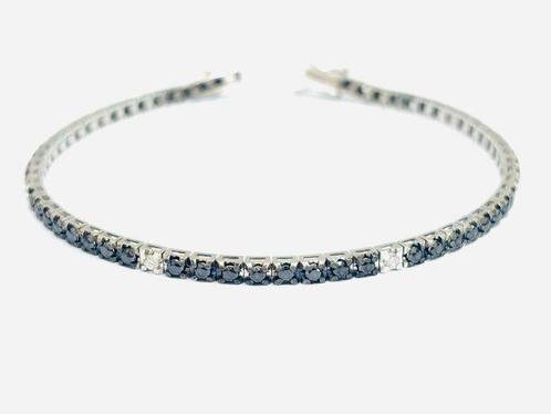 Tennis armband - 18 karaat Witgoud - 3.45ct. tw. Diamant, Sieraden, Tassen en Uiterlijk, Antieke sieraden
