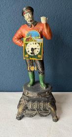 Klokkenmannetje tafelklok - Legering - 1940-1950, Antiek en Kunst, Antiek | Klokken