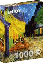 Vincent Van Gogh - Cafe Terrace at Night Puzzel (1000, Hobby en Vrije tijd, Denksport en Puzzels, Verzenden, Nieuw