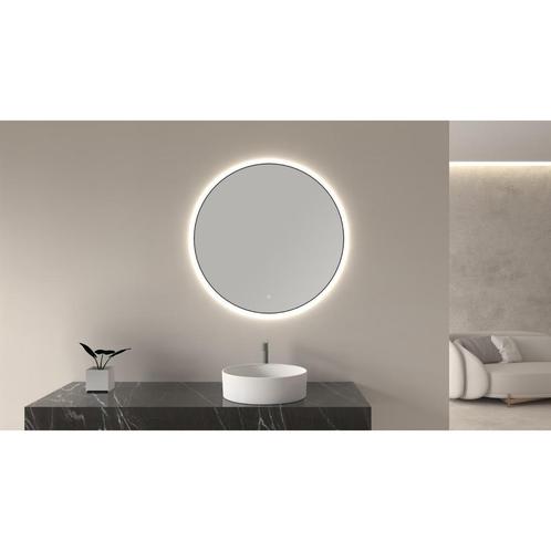 Ronde Spiegel Wiesbaden Novi met LED, Dimbaar 100 cm Mat, Doe-het-zelf en Verbouw, Sanitair, Bad, Nieuw, Ophalen of Verzenden