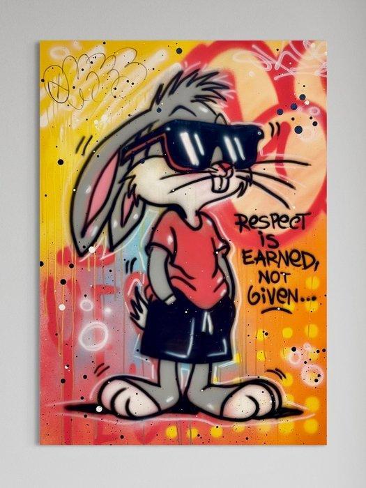 Okyes (1987) - Respect is Earned, Not Given, Antiek en Kunst, Kunst | Schilderijen | Modern