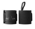 Reeva Powerlifting Wrist Wraps - 90 cm - Zwart, Sport en Fitness, Fitnessmaterialen, Nieuw, Verzenden