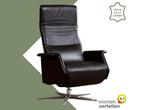 Leren relaxfauteuil Mojo - Massif Marron (donkerbruin) -, Nieuw, Ophalen of Verzenden, 50 tot 75 cm, Industrieel, Modern