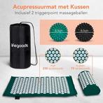 2dekans | LifeGoods Acupressuur Mat met Kussen - Shakti mat, Sport en Fitness, Massageproducten, Ophalen of Verzenden, Zo goed als nieuw