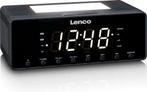 Wekkerradio - Digitale wekker - Alarmklok - Zwart - Lenco -, Verzenden, Zo goed als nieuw