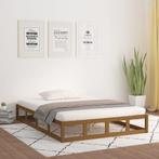 vidaXL Bedframe massief hout honingbruin 150x200 cm, Bruin, Verzenden, Overige maten, 200 cm