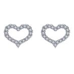 Fako Bijoux® - Oorbellen - Hart - Kristal - 10x10mm -, Nieuw, Verzenden