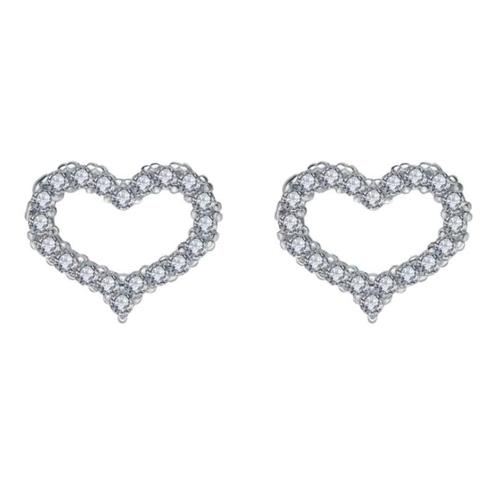 Fako Bijoux® - Oorbellen - Hart - Kristal - 10x10mm -, Sieraden, Tassen en Uiterlijk, Oorbellen, Verzenden