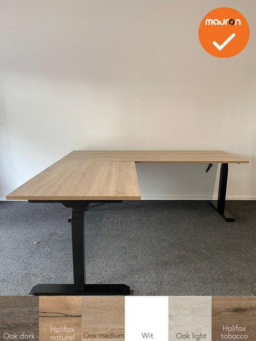 Nieuwe Zit-sta hoekbureaus in verschillende maten, Huis en Inrichting, Bureaus, Stabureau, Nieuw, Elektrisch, In hoogte verstelbaar