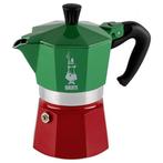 Bialetti Moka Express Italia 3 kops (percolator), Witgoed en Apparatuur, Koffiezetapparaten, Afneembaar waterreservoir, Nieuw