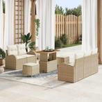 vidaXL Tuin Sofa Set 8 pcs Beige poly rattan, Verzenden, Nieuw
