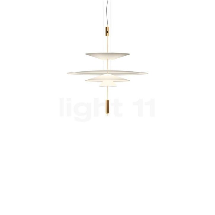 Vibia Flamingo 1550 Hanglamp LED, goud - DALI (Hanglampen), Huis en Inrichting, Lampen | Hanglampen, Nieuw, Verzenden