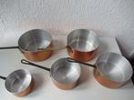Pan - 5 Koperen pannen - Koper - koperen pannen