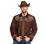 Cowboy blouse Country bruin, Kleding | Heren, Ophalen of Verzenden, Nieuw