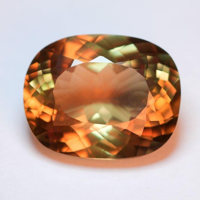 Groen, Geel Diaspoor - 12.33 ct - Gemological Institute of, Sieraden, Tassen en Uiterlijk, Edelstenen