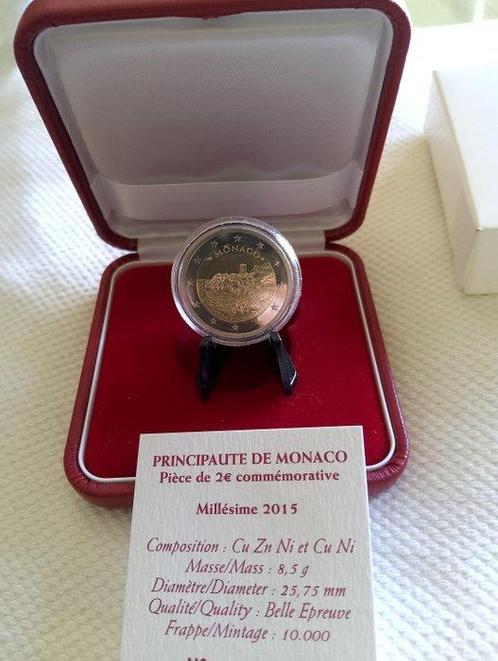 Monaco. 2 Euro 2015 Forteresse Proof (Zonder Minimumprijs), Postzegels en Munten, Munten | Europa | Euromunten