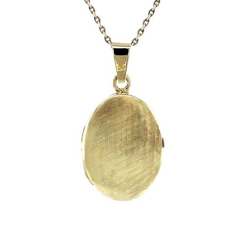 Gouden medaillon 14 krt, Sieraden, Tassen en Uiterlijk, Kettinghangers, Nieuw, Ophalen of Verzenden
