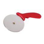 RVS Pizza Wielsnijder Rood | 10cm Blad, Verzenden