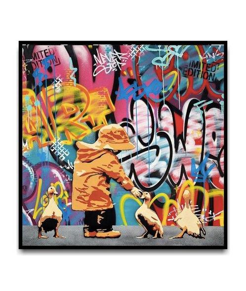 Asko - The Crew - XXL Canvas - Graffiti Art, Antiek en Kunst, Kunst | Schilderijen | Modern