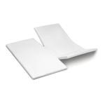 Cinderella Topper hoeslaken dubbele split jersey white, Nieuw