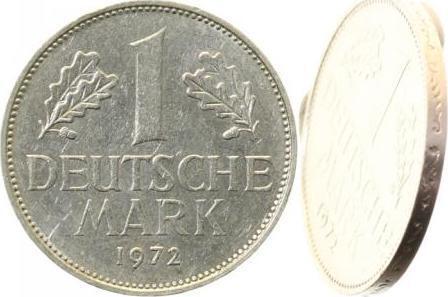Duitsland Fehlpraegung 1 Dm 1972j doppelte Randinschrift..., Postzegels en Munten, Munten | Europa | Niet-Euromunten, Verzenden