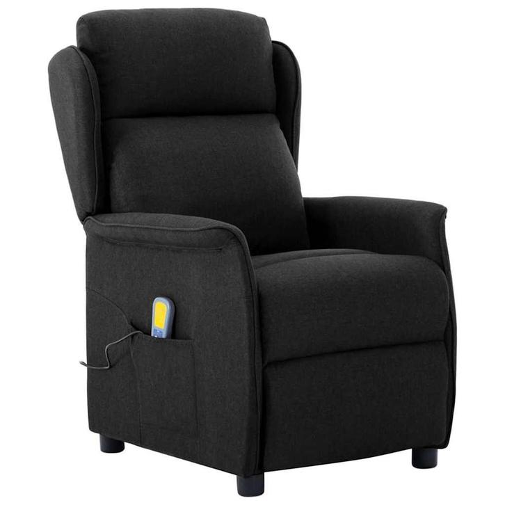 vidaXL Massagestoel met kussen Zwart 67.5 x 93.5 x 101.5 cm, Sport en Fitness, Massageproducten, Nieuw, Verzenden
