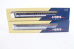 Heris H0 - 12093/-94 - Modeltrein personenwagen (2) -, Hobby en Vrije tijd, Modeltreinen | H0, Nieuw