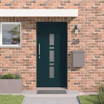 vidaXL Voordeur Antraciet PVC beschikbaar voor biedingen